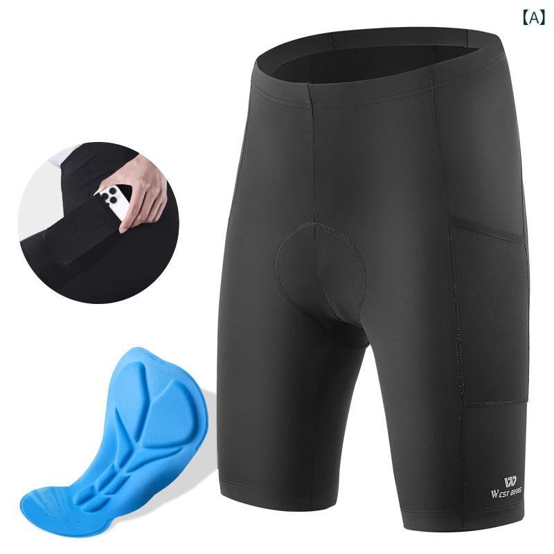 Spats - サイクリング ショーツ メンズ レディース 夏用 通気性 スポンジ パッド インナー パンツ 山地 バイク ロード バイク アウトドア 軽量 吸湿 速乾 クッション 付き 伸縮性 素材