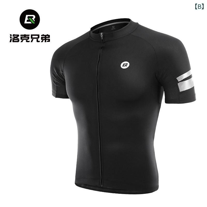 サイクリングウェア メンズ レディース 夏用 短袖 トップス ショーツ セット 山地 ...