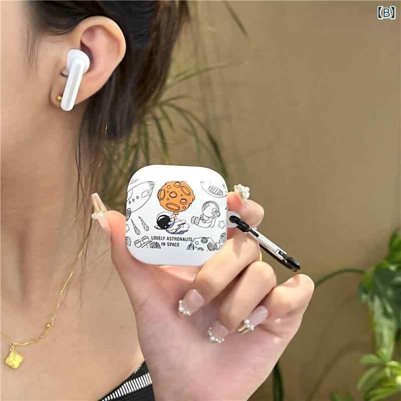 ワイヤレス イヤホン ケース 宇宙飛行士 カードゥーン 保護 カバー かわいい 外殻 ...
