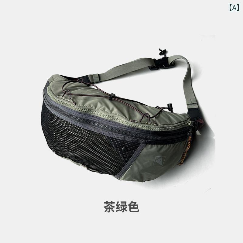 Wear - ウエストバッグ チェストバッグ 男女用 アウトドア サイクリング 耐摩耗 ナイロン 軽量 スタイリッシュ デザイン ユニセックス ポーチ 鞄 バックパック 日常使い 旅行 機能性 耐久性 多用途 収納