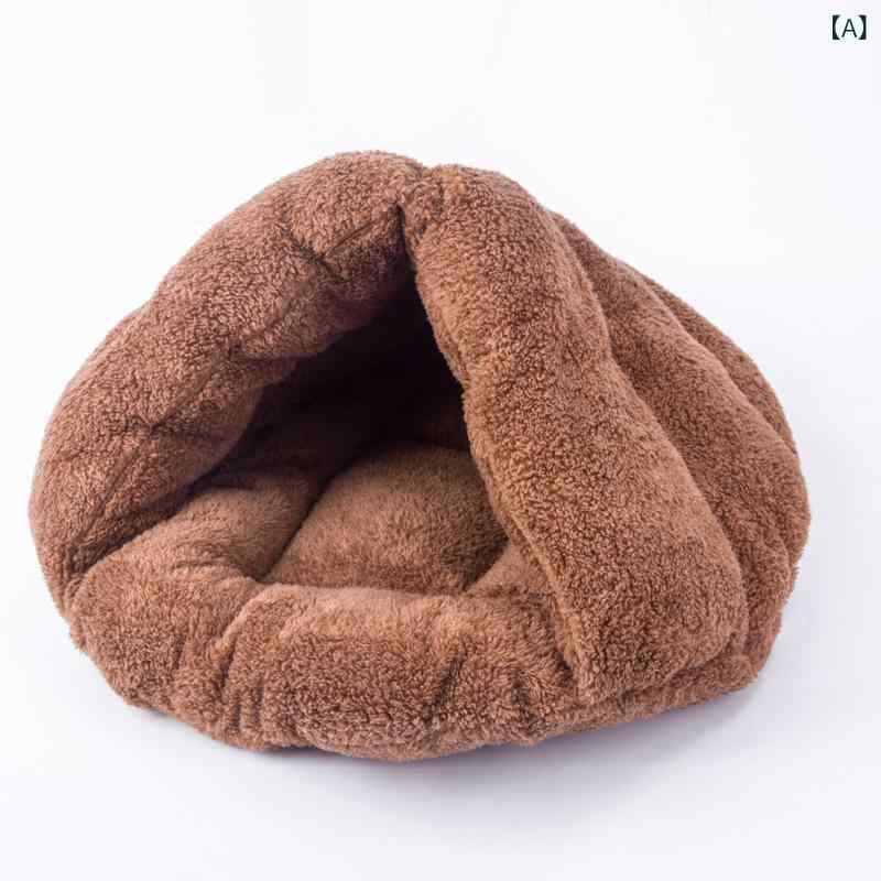 小型犬 猫 ペットハウス 冬用 保暖 封闭式 猫屋 狗窝 猫 猫咪 睡袋 猫 房子 猫屋 ...