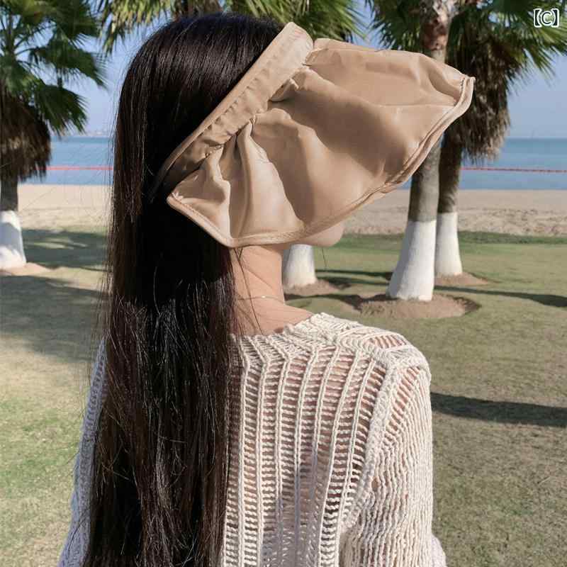 帽子 レディース 麦わら帽子 日よけ帽子 つば広 サンバイザー 紫外線対策 UVカット...