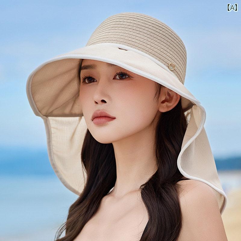 帽子 レディース 夏用 バケットハット 日よけ帽子 つば広 ハット 日焼け防止 紫外...