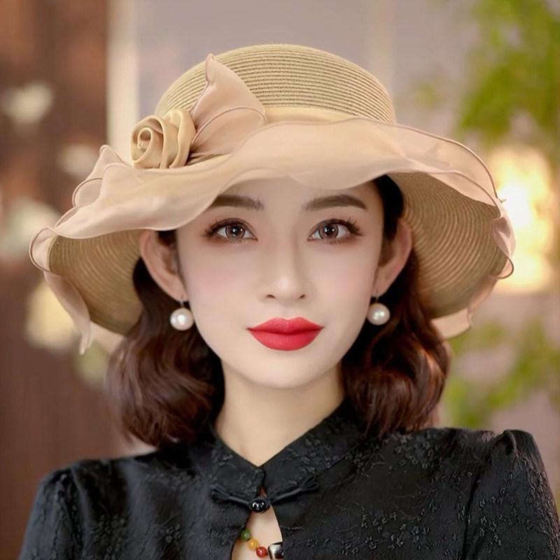 帽子 レディース ストローハット 麦わら帽子 日よけ帽子 春夏 つば広ハット アウト...