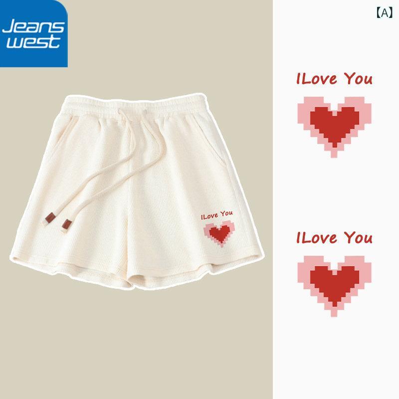 ショートパンツ レディース ゆったり 闊脚パンツ ワッフル素材 3分丈 スポーツウェ...