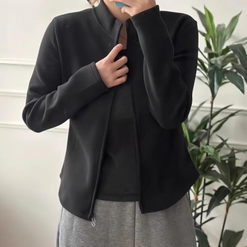 パーカー レディース ゆったり アメリカン風 ダブルジップ スタンドカラー 長袖 スウェット アウター 春秋冬 大きいサイズ 体型カバー 着痩せ お腹周り 二の腕カバー 重ね着 部屋着 カジュアル スポーティー 防寒 裏起毛 保温性 厚手 無地 シンプル