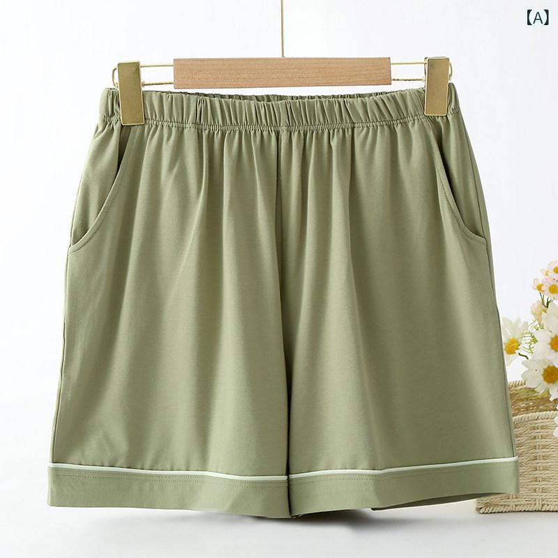 ショートパンツ レディース 部屋着 ルームウェア ハーフパンツ 純綿 コットン 綿10...