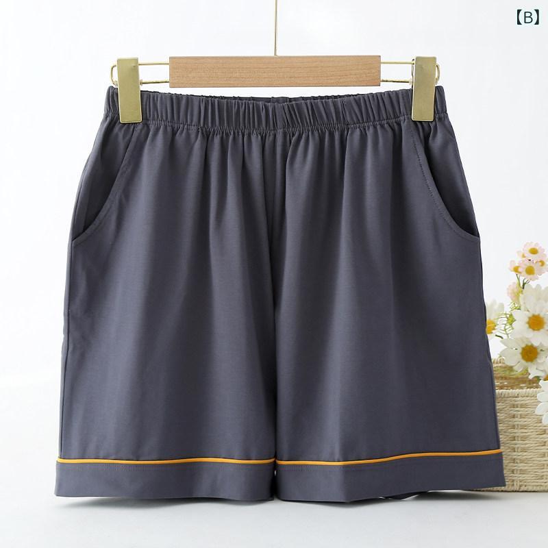 ショートパンツ レディース 部屋着 ルームウェア ハーフパンツ 純綿 コットン 綿10...