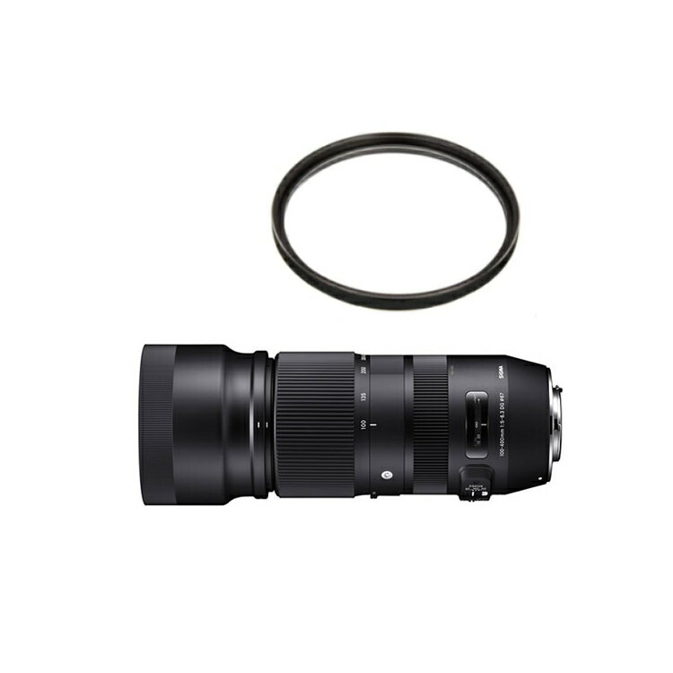 （レビューでレンズキャッププレゼント）【レンズ保護フィルター付！】シグマ 100-400mm F5-6.3 DG OS HSM（C） キヤノンマウント用（みつはぴ）