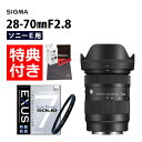 (レビューでレンズキャッププレゼント)【強化ガラス保護フィルターセット】シグマ 28-70mm F2.8 DG DN (C) ソニーEマウント 交換レンズ 大口...