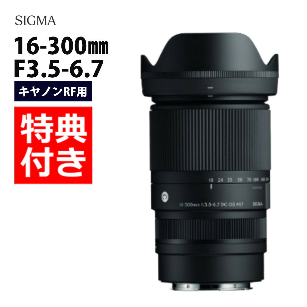 （レビューでレンズキャッププレゼント）【バッグ付き！】シグマ 16-300mm F3.5-6.7 DC OS（C） キヤノ..