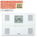 TANITA(タニタ) 体組成計 BC-315-WH(BC315WH) パールホワイト 薄型 乗るピタ機能搭載 立てかけ収納OK(.QL)