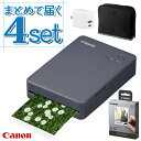 (用紙20枚&ポーチ&アダプタセット)キヤノン セルフィー QX20 グレー SELPHY \レビュー特典有/ (6752C001) プレゼント 収納 レシピ ...