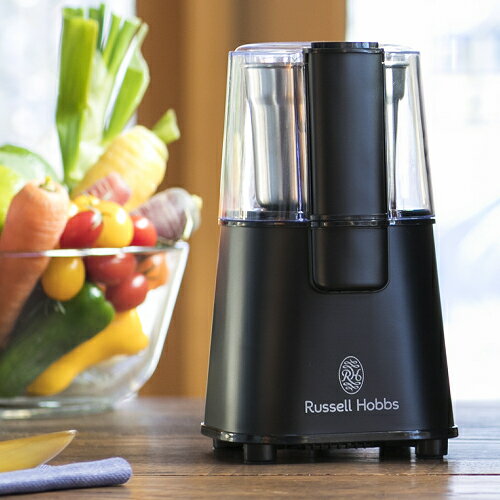 コーヒーグラインダー ラッセルホブス 7660JP-BK マットブラック Russell Hobbs コーヒーミル 電動ミル キッチン家電 プレゼント ギフト お祝い（みつはぴ）