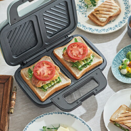 フォトジェニックな断面萌え！ラドンナ ホットサンドメーカー Toffy K-HS4 おしゃれ家電 レトロ かわいい トフィ スッキリ収納 シンプル（ラッピング不可）（みつはぴ）