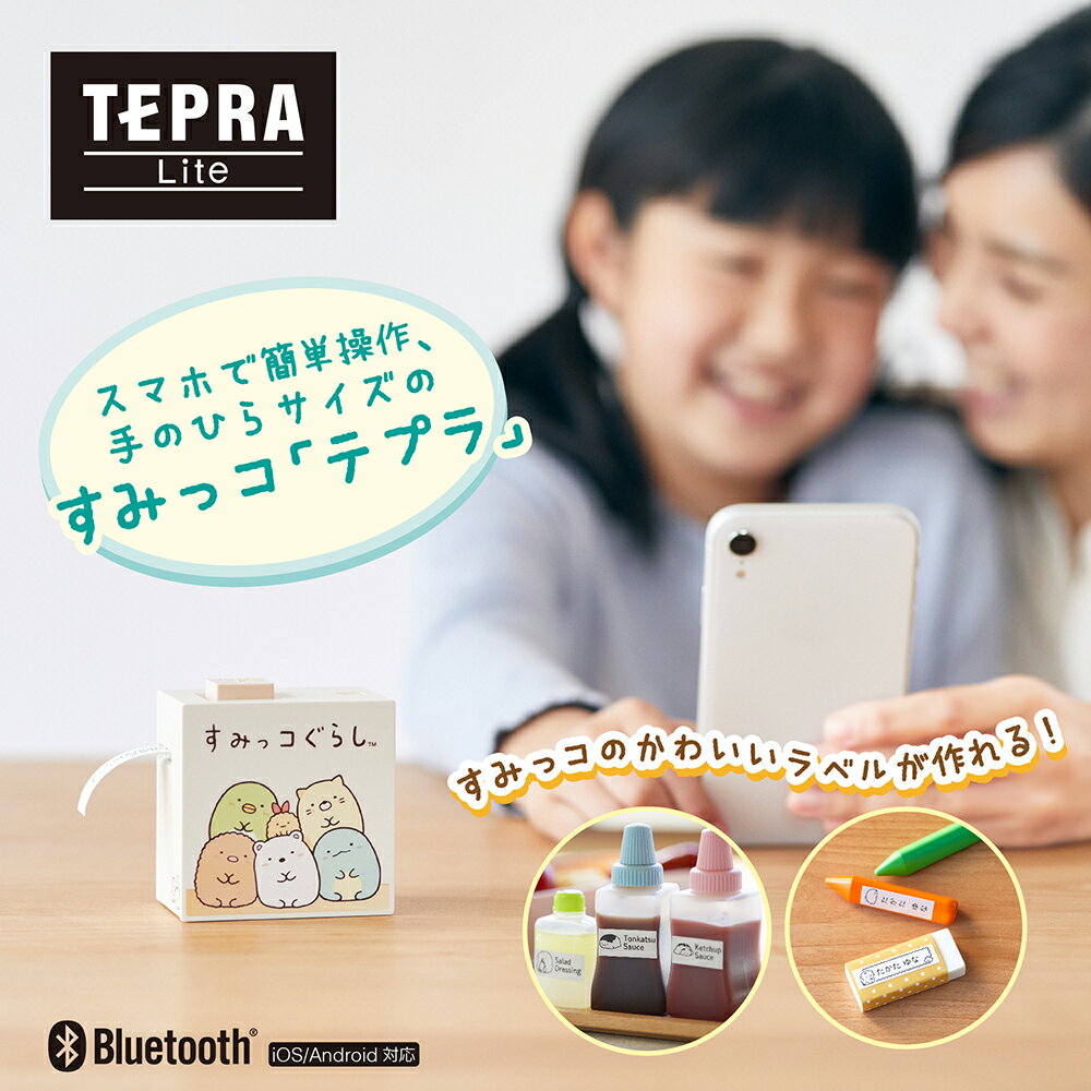 (無地テープセット:在庫あり)(すみっコテープセット:7月8日発売予定)【届いたらすぐに使えるセット】すみっコぐらしキングジムラベルプリンターテプラLiteLR30SGフィルムテープ4種&単4電池&クロスamp;収納ボックステプラライトラベルライターテープライター