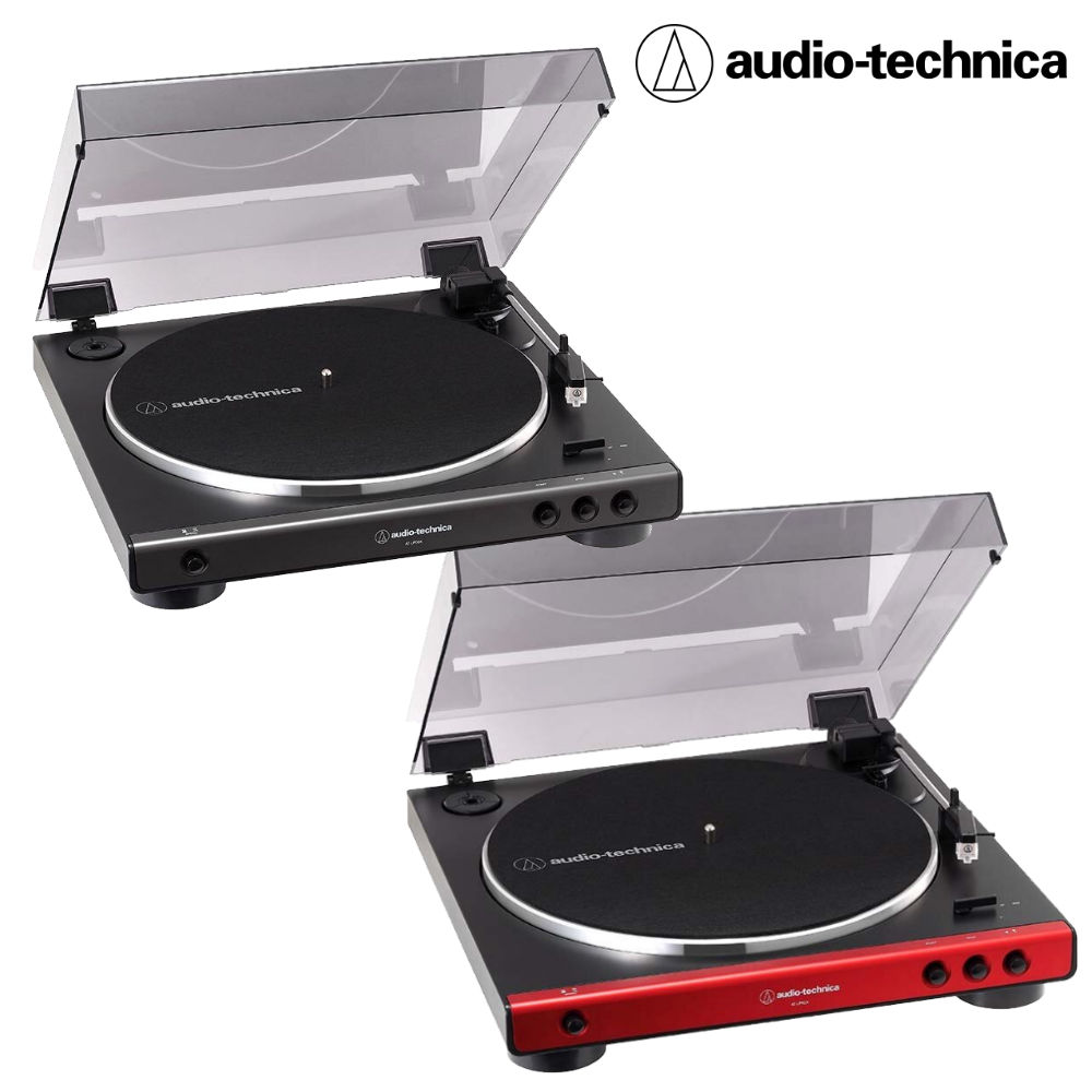 オーディオテクニカ AT-LP60X レッド ダークガンメタル レコードプレーヤー 再生 アナログ スピーカー別売り (ラッピング不可)(.QL)