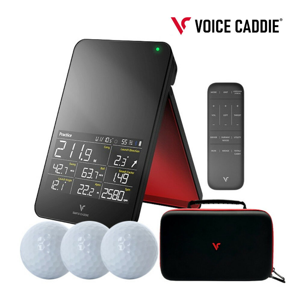 【あると便利なケース＆ボール付き】 ボイスキャディ スイングキャディ SC4 ゴルフ 距離計 ローンチモニター 練習機器 データ分析 Swing Caddie 4 VOICE CADDIE（.QL）