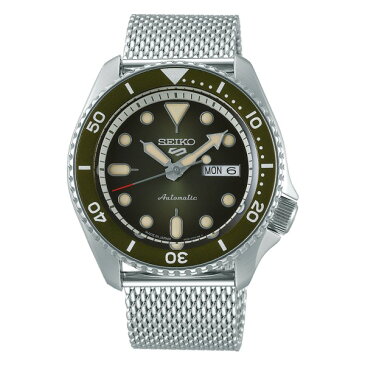 (時計ケース丸型・クロスセット)(国内正規品)(セイコー)SEIKO 腕時計 SBSA019 (5スポーツ)SEIKO 5 SPORTS メカニカル Suits 流通限定モデル(ステンレスバンド 自動巻き(手巻付) アナログ)(みつはぴ)