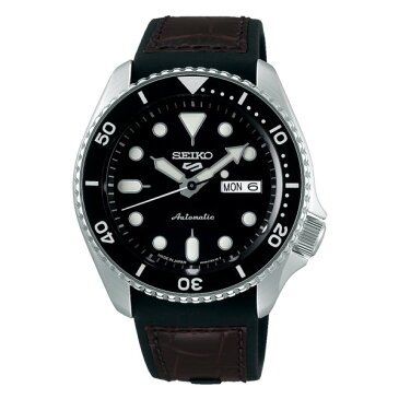 (時計ケース丸型・クロスセット)(国内正規品)(セイコー)SEIKO 腕時計 SBSA027 (5スポーツ)SEIKO 5 SPORTS メカニカル Specialists 流通限定モデル(シリコンバンド 自動巻き(手巻付) アナログ)(みつはぴ)