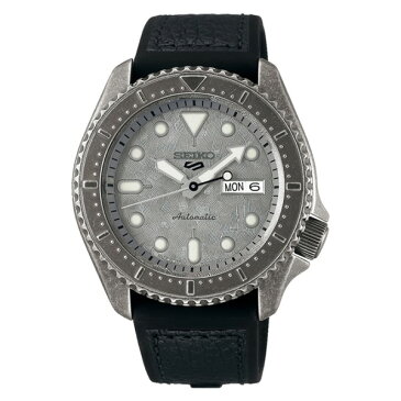 (時計ケース丸型・クロスセット)セイコー SEIKO 腕時計 SBSA071 5スポーツ SEIKO 5 SPORTS メンズ Conceptual Boy Specialist Style 自動巻き(手巻付) 牛革+シリコンバンド アナログ(国内正規品)(みつはぴ)