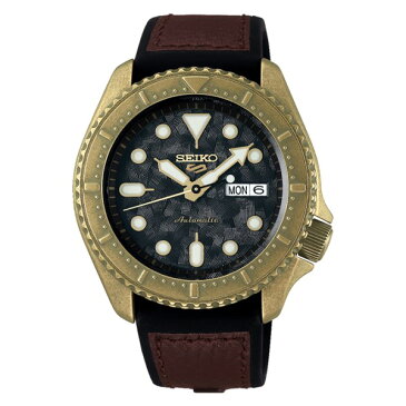 (時計ケース丸型・クロスセット)セイコー SEIKO 腕時計 SBSA072 5スポーツ SEIKO 5 SPORTS メンズ Conceptual Boy Specialist Style 自動巻き(手巻付) 牛革+シリコンバンド アナログ(国内正規品)(みつはぴ)