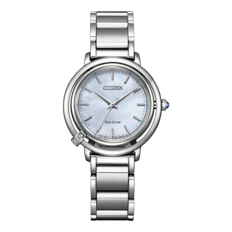 シチズン エル CITIZEN L 腕時計 EM1090-60D レディース エコ・ドライブ Arcly Collection ソーラー ステンレスバンド 替えバンド付き アナログ メーカー保証1年(国内正規品)(.QL)