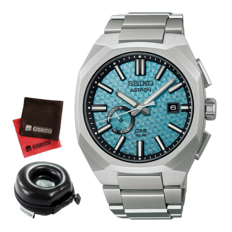 (丸型時計ケース・クロス付)セイコー アストロン SEIKO ASTRON 腕時計 SBXD027 メンズ ネクスター NEXTER 2024 Starry Sky 第2弾 限定 コアショップ専用モデル ソーラー GPS衛星電波 チタンバンド 多針アナログ メーカー保証3年(国内正規品)(.QL)