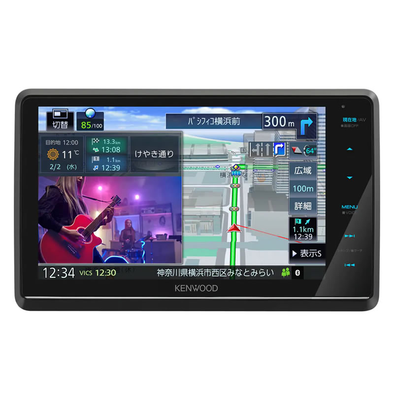 （2022年モデル）カーナビ ケンウッド 彩速ナビ MDV-S809F 8V型 フローディングモデル 2022モデル TYPE S タイプS ハイレゾタイプ Bluetooth （ラッピング不可）（みつはぴ）