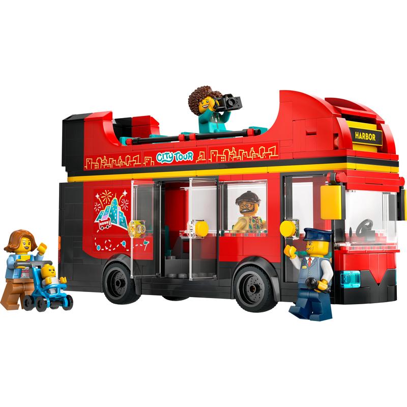【レゴ 認定販売店】 レゴ シティ 赤いダブルデッカー 60407 おもちゃ 玩具 誕生日 プレゼント ブロック LEGO 男の子 女の子 子供 7歳 8歳 9歳 小学生 乗り物 車 ミニカー - Image 3