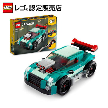 【レゴ(R)認定販売店】 レゴ クリエイター ストリートレーサー 31127 || LEGO おもちゃ 玩具 ブロック 男の子 女の子 ごっこ遊び 動く 車 3in1 組み替え 乗り物 プレゼント ギフト 誕生日