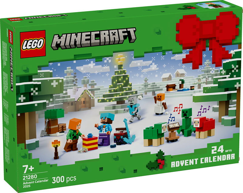 【レゴ 認定販売店】レゴ マインクラフト アドベントカレンダー2025 21280 【予約商品 10/1以降順次発送】【男の子も女の子も楽しめるおもちゃ】【ゲームが大好きなお子さまへ】【マイクラがレゴ ブロックに】【クリスマス 準備に】【7歳 8歳 9歳 へおすすめ！】