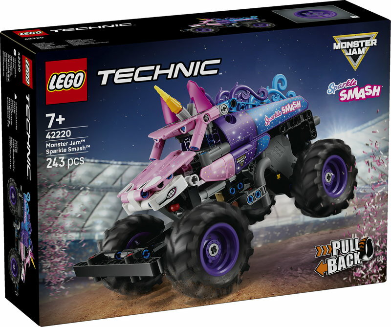 【レゴ 認定販売店】 レゴ テクニック Monster Jam Sparkle Smash プルバック 42220【2026.1.1 発売製品】【男の子も女の子も楽しめるリアルなおもちゃ】【大人も子供も 親子にオススメ】【工学への興味・関心を育てるプレゼント】【7歳 8歳 9歳 へおすすめ！】 - Image 3
