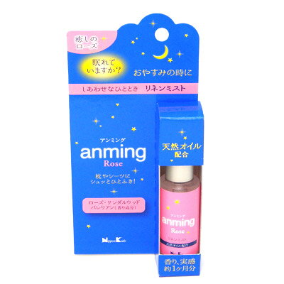 日本香堂 アンミング ローズ リネンミスト 15ml