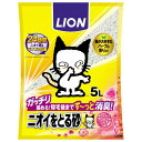 商品名ニオイをとる砂 フローラルソープの香り 5L商品規格本体サイズ幅300×奥行50×高さ380mm)内容量5L商品説明猫もやすらぐ香りになって新登場！猫が大好きなハーブをブレンドした香りです。更にイヤなニオイを香りに変えて瞬間＆強力消臭します。フローラルソープの香り。本体サイズ幅300×奥行50×高さ380mm)内容量5L08600448使用方法　成分ベントナイト、消臭・抗菌剤、香料製造販売元ライオン商事シリーズ　分類ペット用品区分ペット用品生産国日本　ご購入前に必ずご確認下さい　送料について当店では商品代金3,980円以上お買い上げの場合、送料無料となります。3,980円未満のご注文は送料一律890円頂戴しております。当社より配信するご注文確認メールにてご請求金額をご確認お願い申し上げます。また誠に申し訳ございませんが、沖縄県への発送はお受け致しかねます。在庫について在庫管理は定期的に行っておりますが他店舗でも販売している為、欠品が発生する場合があります。その場合はご注文数の減少・キャンセルが発生する場合があります。また、在庫の状況により、発送まで7日〜10日程かかる場合がございます。ご了承くださいませ。ご使用上の注意お肌や頭皮に傷・はれもの・湿疹等の異常があるときは、使用しないで下さい。目に入ったときは、すぐに洗い流して下さい。使用中や使用後に刺激等の異常があらわれたときは、使用を中止し、皮膚科専門医などへご相談をおすすめします。直射日光、高温を避けて保管してください。本品使用法以外の使用はしないで下さい。広告文責 株メディアート 048-954-5168