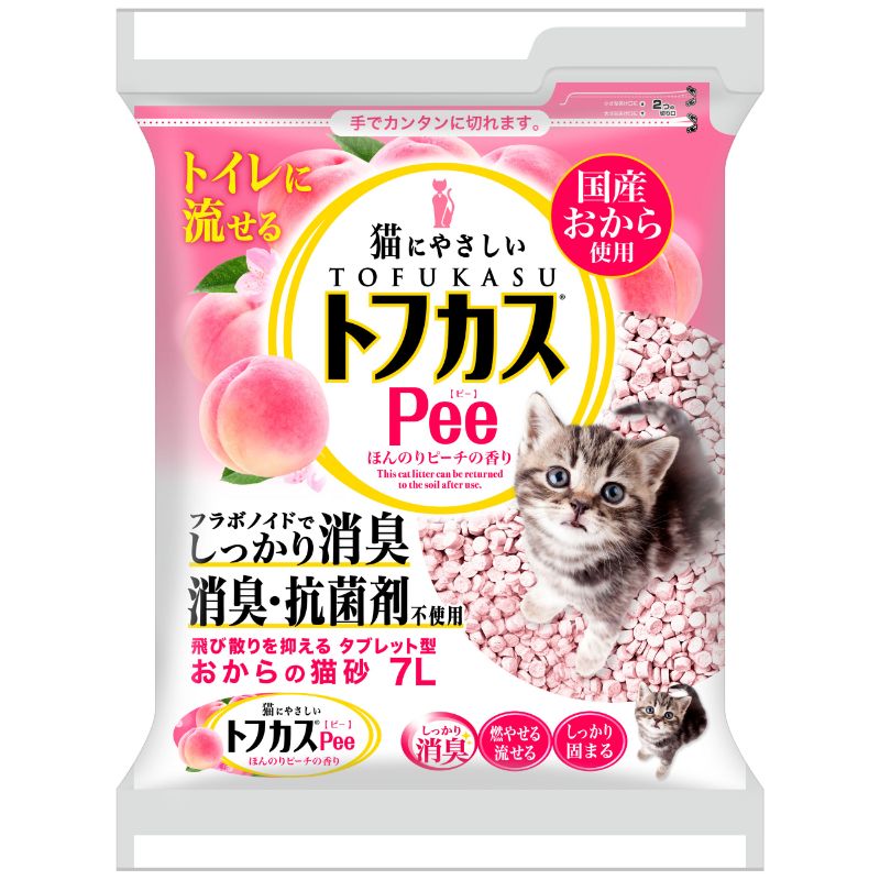 ペグテック トフカス Pee 7L 猫砂 キャット ねこ砂 