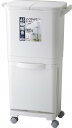 縦型分類ワゴンペール45W RSD-99 WAGON PAIL 45L ゴミ箱 分別 ダストボックス 分別式ゴミ箱 2段式ゴミ箱 上下段 キャスター付き 便利 キッチン 部屋 縦型タイプ 上段右15L 上段左15L 下段15L インテリア(メーカー直送)【東谷】
