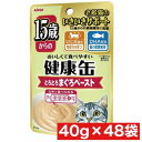 アイシア 健康缶パウチ 15歳から の とろとろまぐろペースト 40g ×48袋セット まとめ買い タイ産 猫 ネコ ごはん 老齢猫