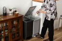 ごみ箱 ゴミ箱 石目調 大理石 45L 45リットル プッシュ ペダル 軽量 軽い コンパクト 小さめ ふた付き フタ付き キッチン ダストボックス 縦型 袋止め 韓国 モダン 2WAY 1人暮らし 一人暮らし トラッシュカン グレー ブラック 黒 おしゃれ 新生活(メーカー直送)【東谷】