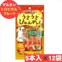 マルカン うさうさぴゅーれ トロピカルフルーツ (10g×5本)×12袋 セット まとめ買い 国産 おやつ 小動物 ウサギ うさぎ