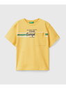 【SALE／60%OFF】(K)キッズヘムプリント半袖Tシャツ・カットソーB BENETTON (UNITED COLORS OF BENETTON.) ベネトン(ユナイテッド カラーズ オブ ベネトン) トップス カットソー・Tシャツ イエロー【RBA_E】[Rakuten Fashion]