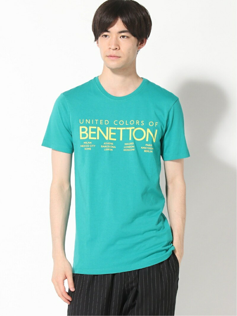 【SALE／83%OFF】(M)クラシックロゴ半袖Tシャツ・カットソー BENETTON (UNITED COLORS OF BENETTON.) ベネトン(ユナイテッド カラーズ オブ ベネトン) トップス カットソー・Tシャツ グリーン【RBA_E】[Rakuten Fashion]