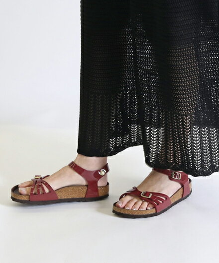 ＼ SALE ／[ ビルケンシュトック ] バリ ハーフエクスクィジット パテントボルドー ビルコフロー サン..