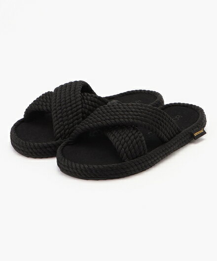 ＼ SALE ／[ BOHONOMAD ] バルセロナ メモリーフォームスリッパ ブラック ポリプロピレン サンダル BOH00116