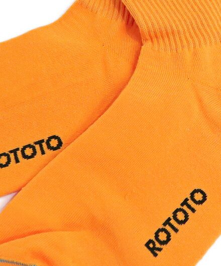 [ ロトト ] ファインアンクル ダークイエロー オーガニックコットン ポリエステル ソックス レディース ROT00034