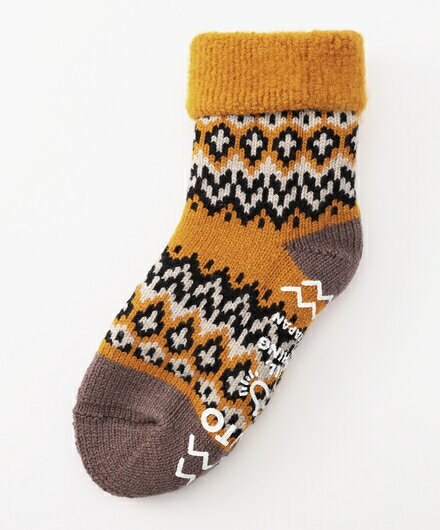 [ ロトト ] コンフィルームソックス ノルディック イエロー アクリル ウール メンズ レディース ROT00067