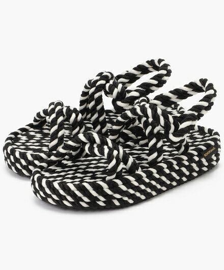 [ BOHONOMAD ] タヒチ プラットフォーム ブラック ホワイト サンダル メンズ レディース BOH00156 送料無料