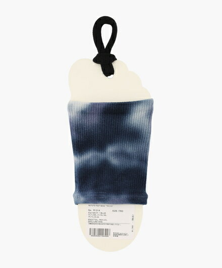 ＼ SALE ／[ ロトト ] フットバンド タイダイ ネイビー ブルー コットン ポリアミド ソックス ROT00094