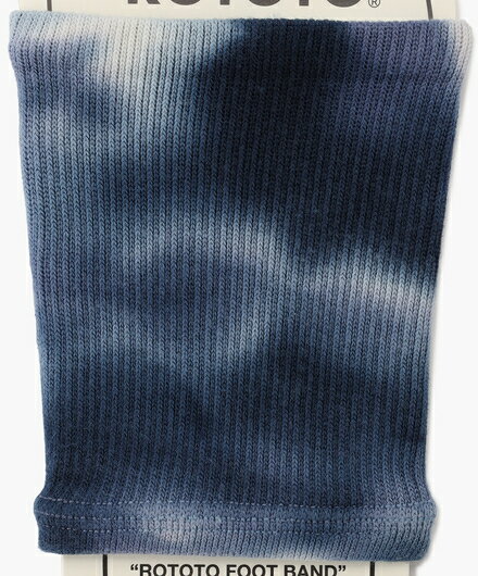 ＼ SALE ／[ ロトト ] フットバンド タイダイ ネイビー ブルー コットン ポリアミド ソックス ROT00094