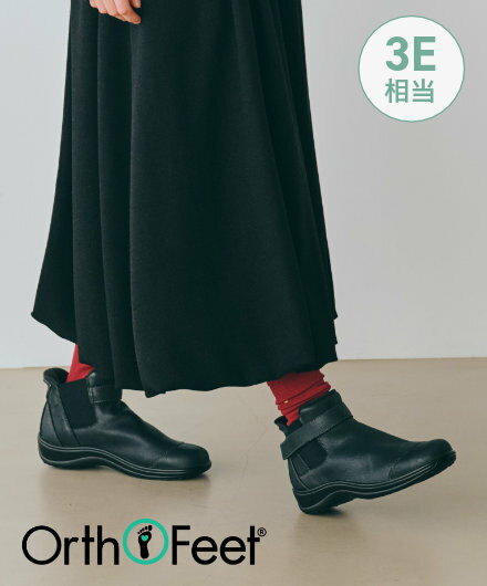 [ オーソフィート ] ブレア ワイド ブラック ナチュラルレザー シューズ レディース OF90021203 送料無料